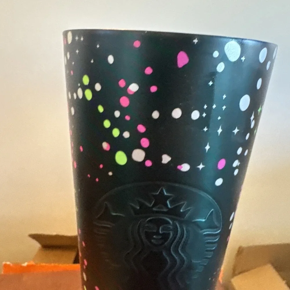 Starbucks‎ Holiday 2020 Stainless Steel Stars Confetti Tumbler Cup 24oz